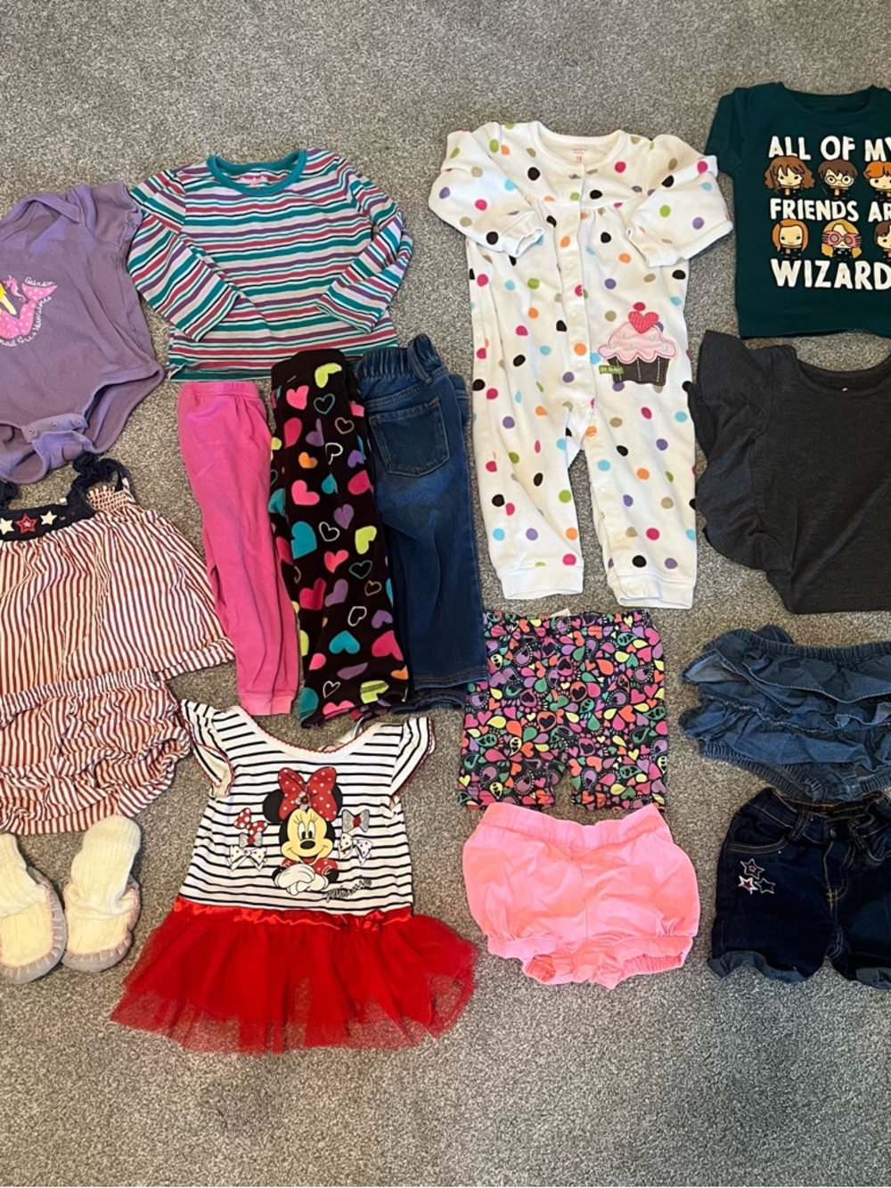 16 Piece LOT 18 Month Girls Misc Name Brand